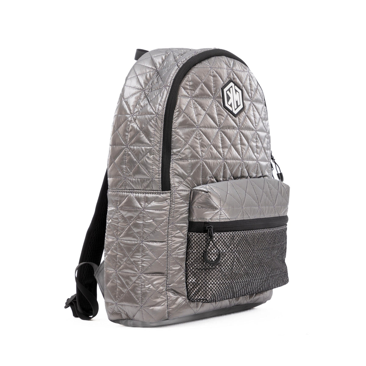 VoyagePorter Travel Backpack – Grey by KM Signee – quilted lifestyle and travel backpack, image 3 of 6