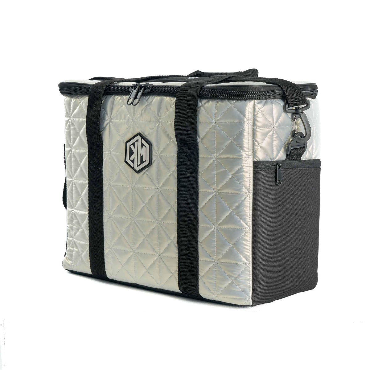 White Pearls Thermal Bag by KM Signee – insulated hot and cold lunch bag, image 3 of 9