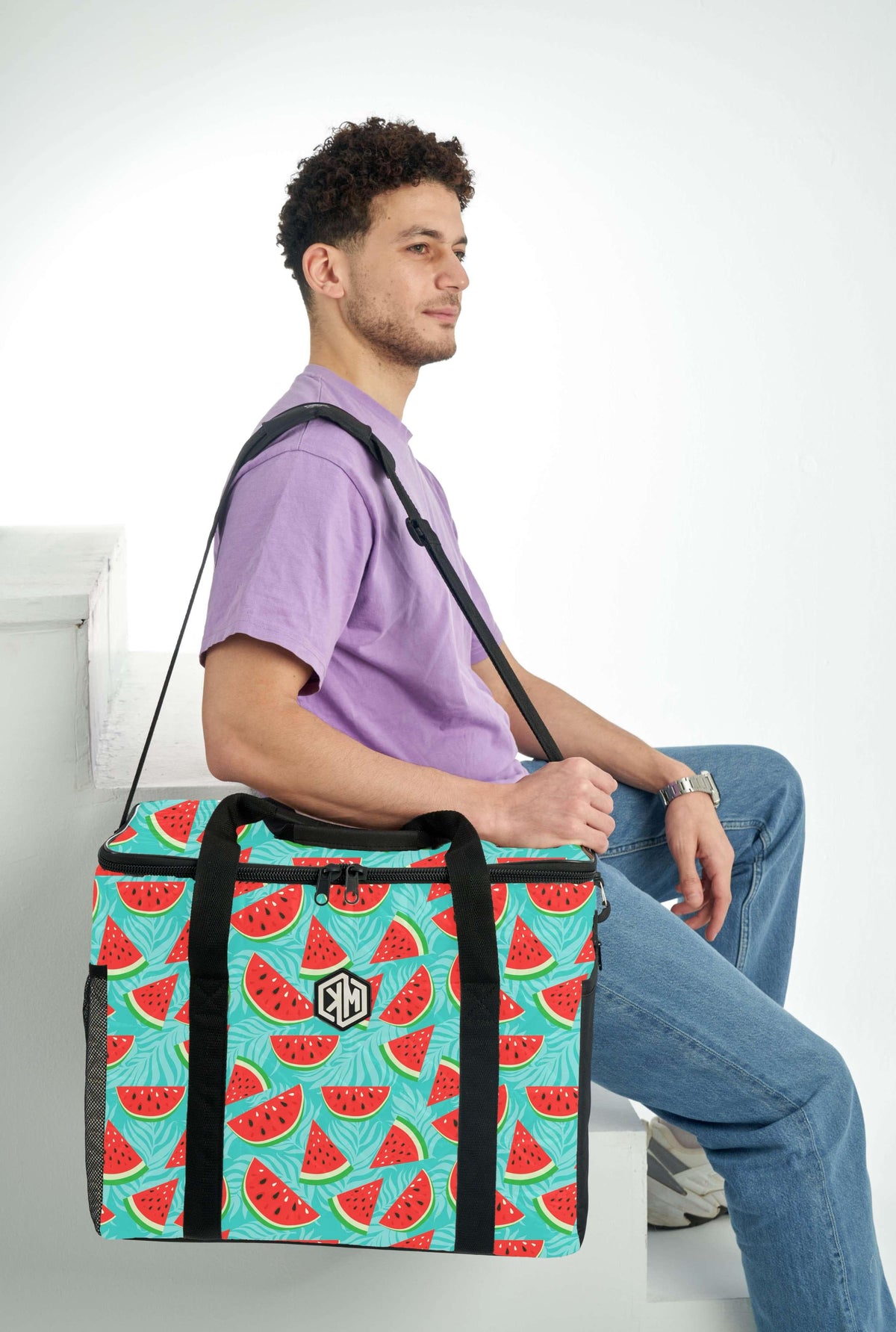 Watermelon Slices Thermal Bag by KM Signee – insulated hot and cold lunch bag, image 12 of 17