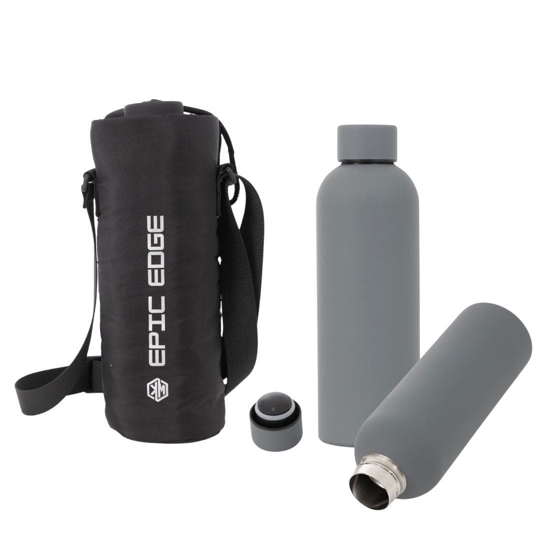 500ml Insulated Stainless Steel Bottle with Cover by KM Signee – leak-proof hot and cold water bottle, image 5 of 8