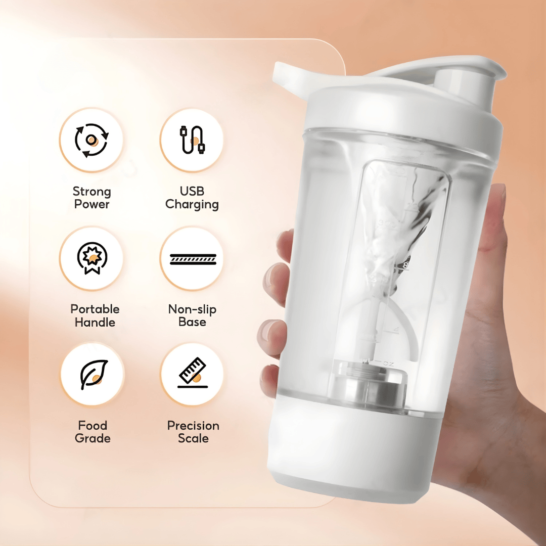 KM Signee Water Bottle Electric Protein Shaker Bottle – Rechargeable & High-Speed Blending Electric Protein Shaker Bottle – Rechargeable & High-Speed Blending