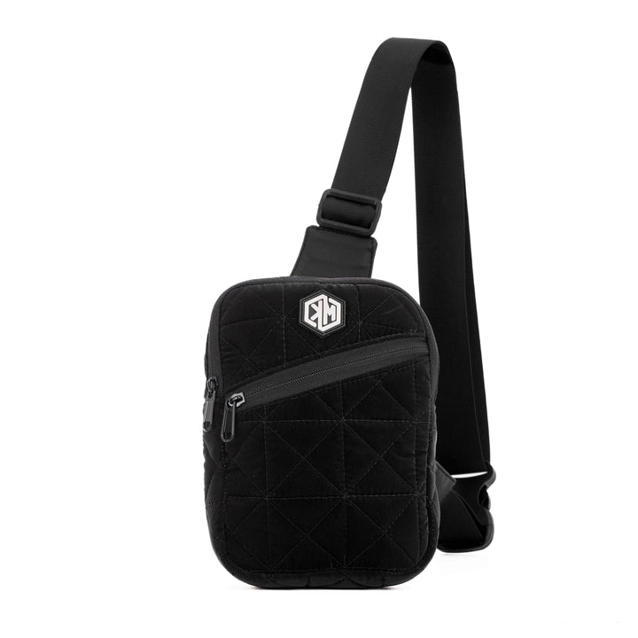 KM Signee Backpack Black Epic Edge Travel Mini Sling – Compact. Stylish. Everyday Essential.