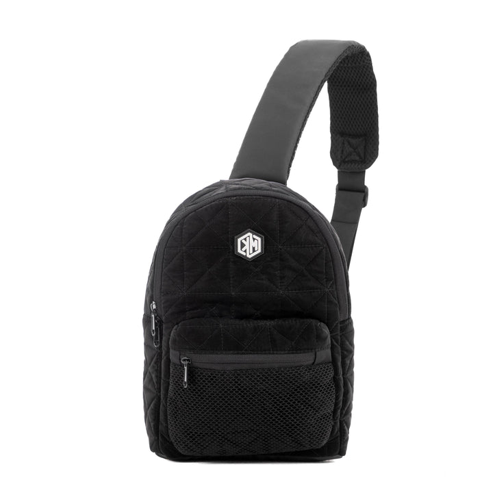 KM Signee Backpack Epic Edge Travel Mate (crossbody/sling backpack) - Black Metallic