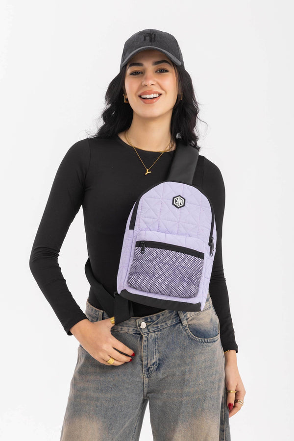 KM Signee Backpack Epic Edge Travel Mate (crossbody/sling backpack) - Lavander Lilac