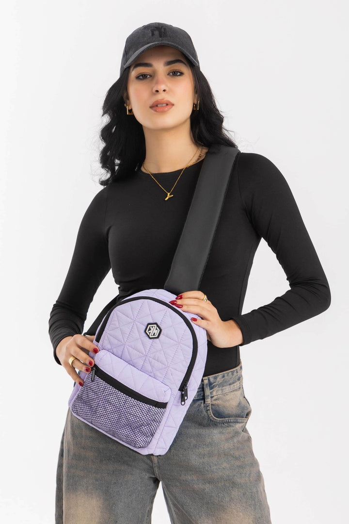 KM Signee Backpack Epic Edge Travel Mate (crossbody/sling backpack) - Lavander Lilac