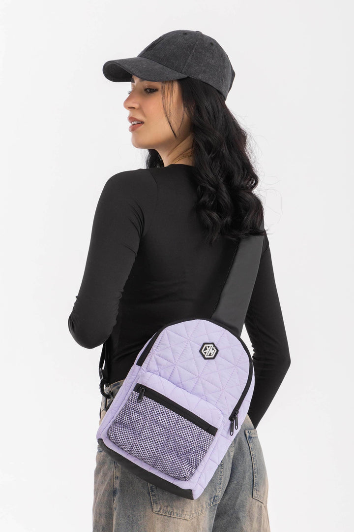 KM Signee Backpack Epic Edge Travel Mate (crossbody/sling backpack) - Lavander Lilac