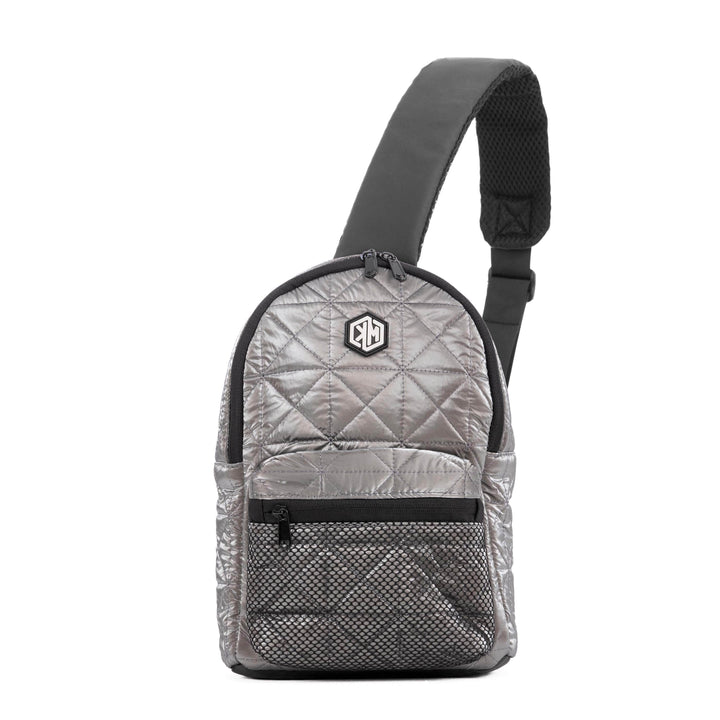 KM Signee Backpack Epic Edge Travel Mate (crossbody/sling backpack) - Metallic Grey
