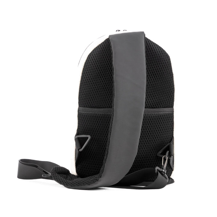 KM Signee Backpack Epic Edge Travel Mate (crossbody/sling backpack) - White Pearls