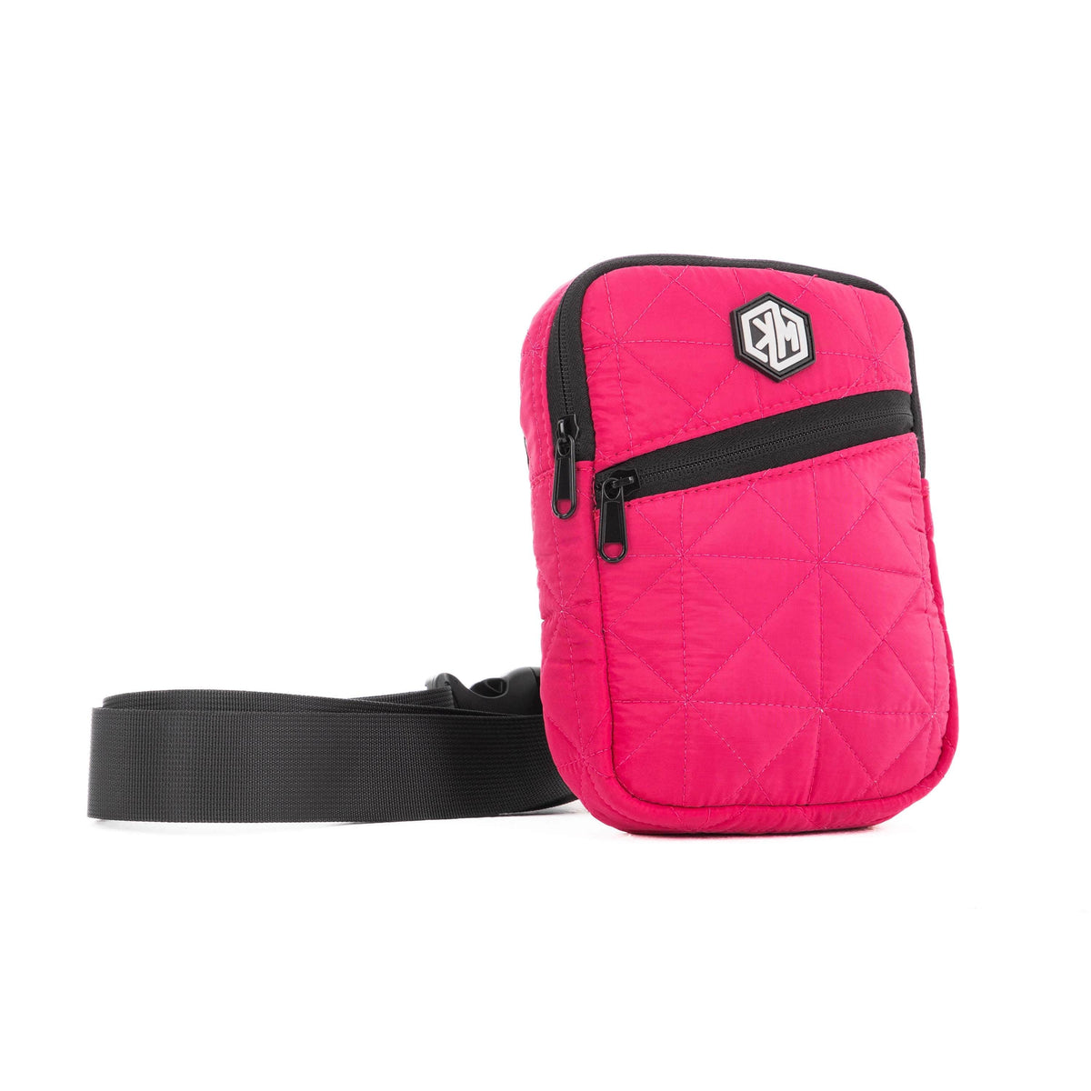 Pink Travel Mini Sling Crossbody Bag by KM Signee – compact anti-theft crossbody bag, image 3 of 4