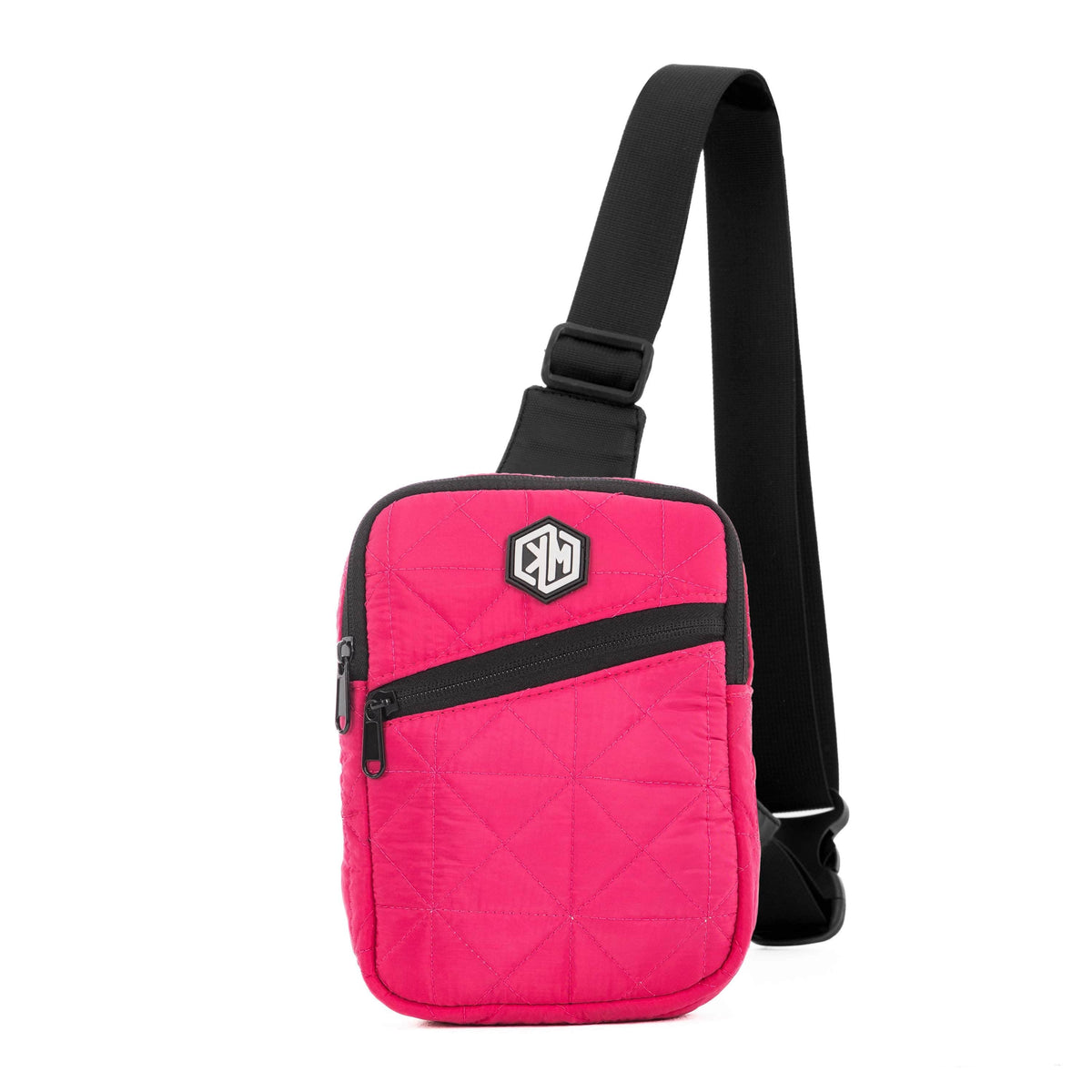 Pink Travel Mini Sling Crossbody Bag by KM Signee – compact anti-theft crossbody bag, image 2 of 4