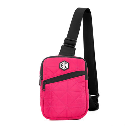Pink Travel Mini Sling Crossbody Bag by KM Signee – compact anti-theft crossbody bag, image 2 of 4