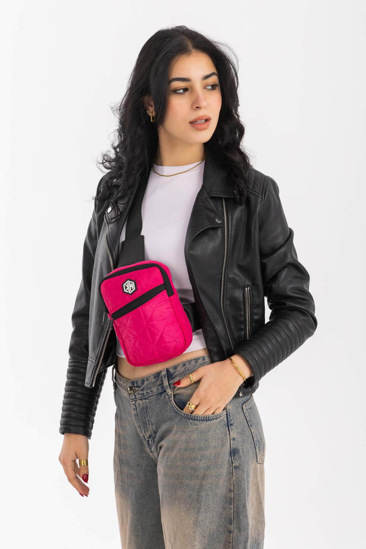 KM Signee Backpack Pink Epic Edge Travel Mini Sling – Compact. Stylish. Everyday Essential