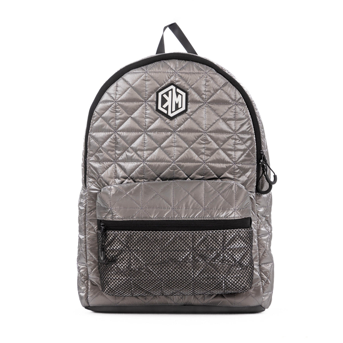 VoyagePorter Travel Backpack – Grey by KM Signee – quilted lifestyle and travel backpack, image 2 of 6