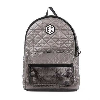 VoyagePorter Travel Backpack – Grey by KM Signee – quilted lifestyle and travel backpack, image 2 of 6