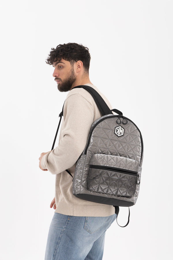 KM Signee Backpack VoyagePorter – Epic Edge Lifestyle & Travel Backpack (Grey)