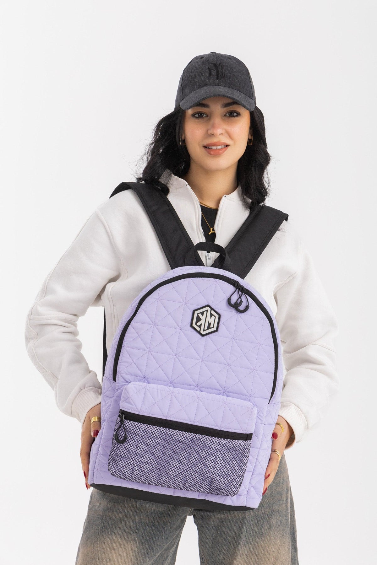 VoyagePorter Travel Backpack – Lavender Lilac by KM Signee – quilted lifestyle and travel backpack, image 5 of 7