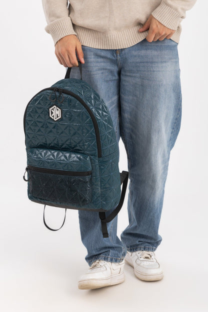 VoyagePorter Travel Backpack – Petrol by KM Signee – quilted lifestyle and travel backpack, image 5 of 6