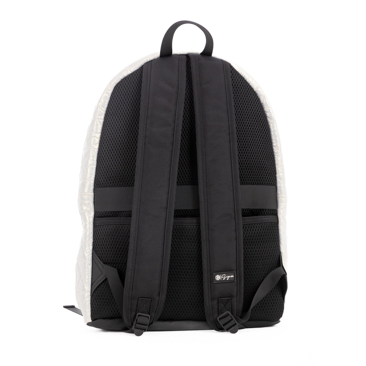 VoyagePorter Travel Backpack – White by KM Signee – quilted lifestyle and travel backpack, image 5 of 7