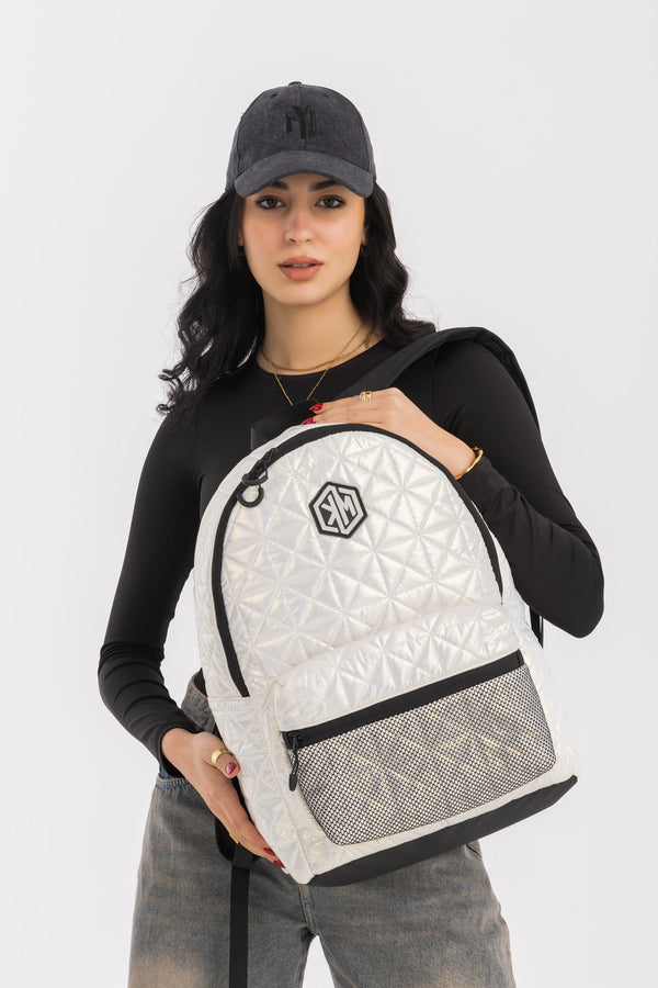 KM Signee Backpack VoyagePorter – Epic Edge Lifestyle & Travel Backpack (White)