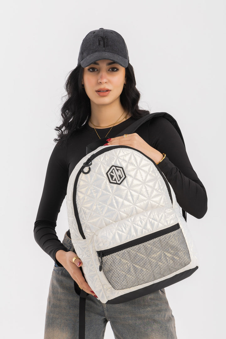 KM Signee Backpack VoyagePorter – Epic Edge Lifestyle & Travel Backpack (White)