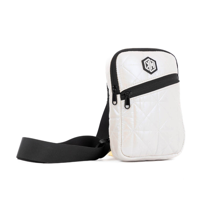 KM Signee Backpack White Pearls Epic Edge Travel Mini Sling – Compact. Stylish. Everyday Essential