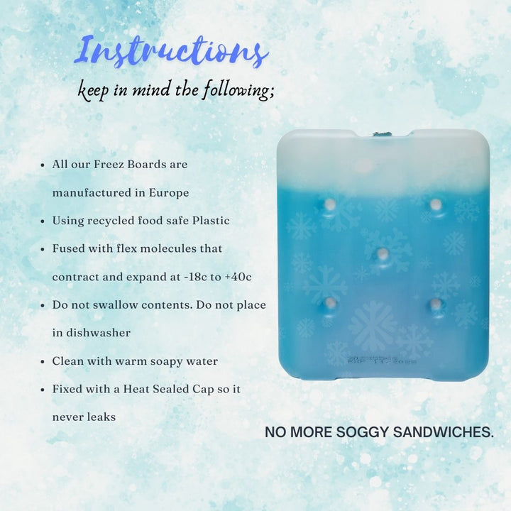 KM Signee Freeze Boards BlueGuard Gel Freeze Board