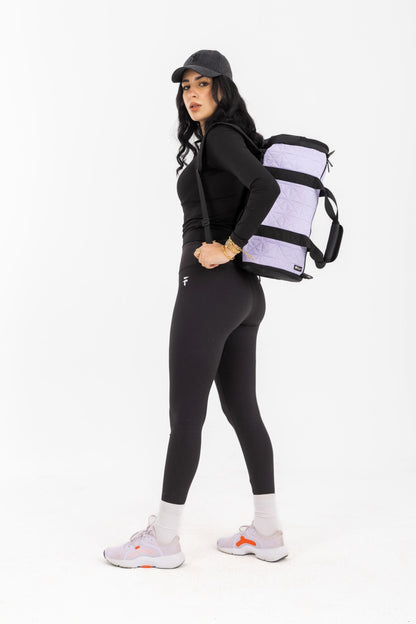 Lavender Lilac LuxePorter 3-in-1 Sport & Travel Bag by KM Signee – convertible backpack, duffle and shoulder bag, image 13 of 16