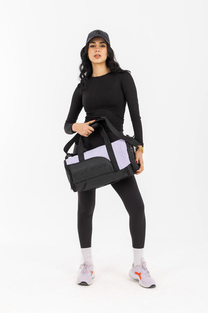 Lavender Lilac LuxePorter 3-in-1 Sport & Travel Bag by KM Signee – convertible backpack, duffle and shoulder bag, image 1 of 16