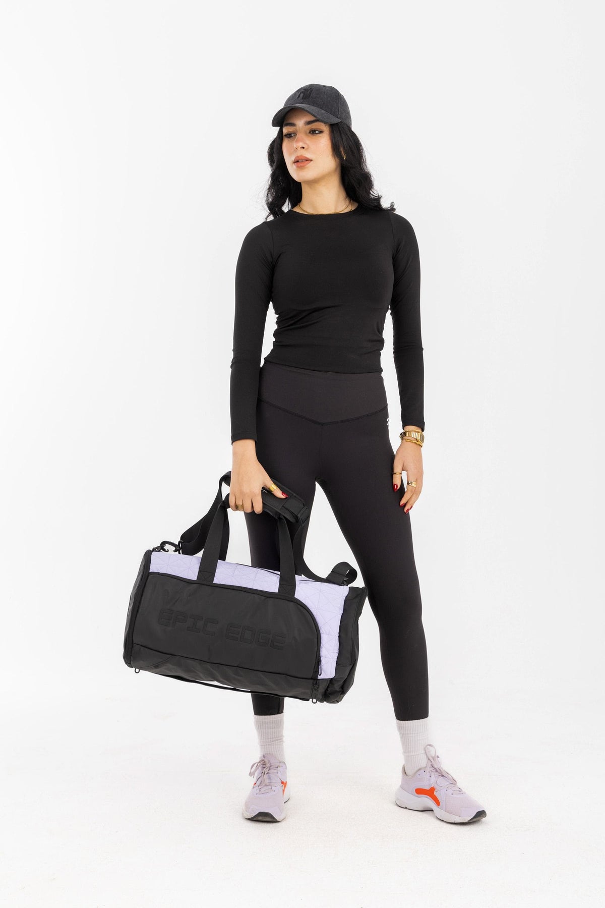 Lavender Lilac LuxePorter 3-in-1 Sport & Travel Bag by KM Signee – convertible backpack, duffle and shoulder bag, image 7 of 16