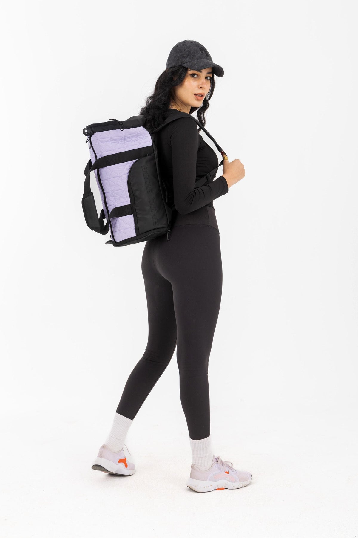 Lavender Lilac LuxePorter 3-in-1 Sport & Travel Bag by KM Signee – convertible backpack, duffle and shoulder bag, image 6 of 16