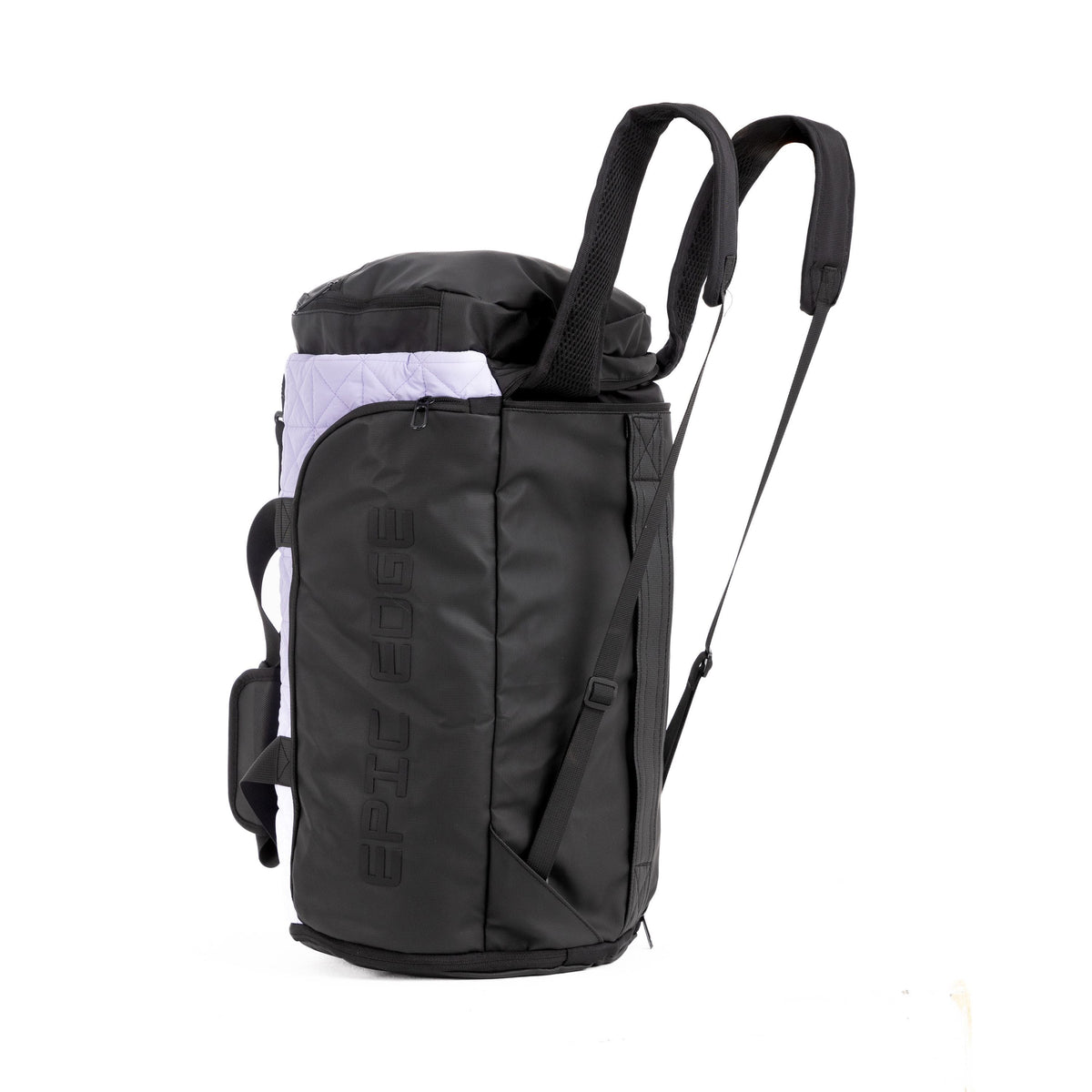Lavender Lilac LuxePorter 3-in-1 Sport & Travel Bag by KM Signee – convertible backpack, duffle and shoulder bag, image 11 of 16