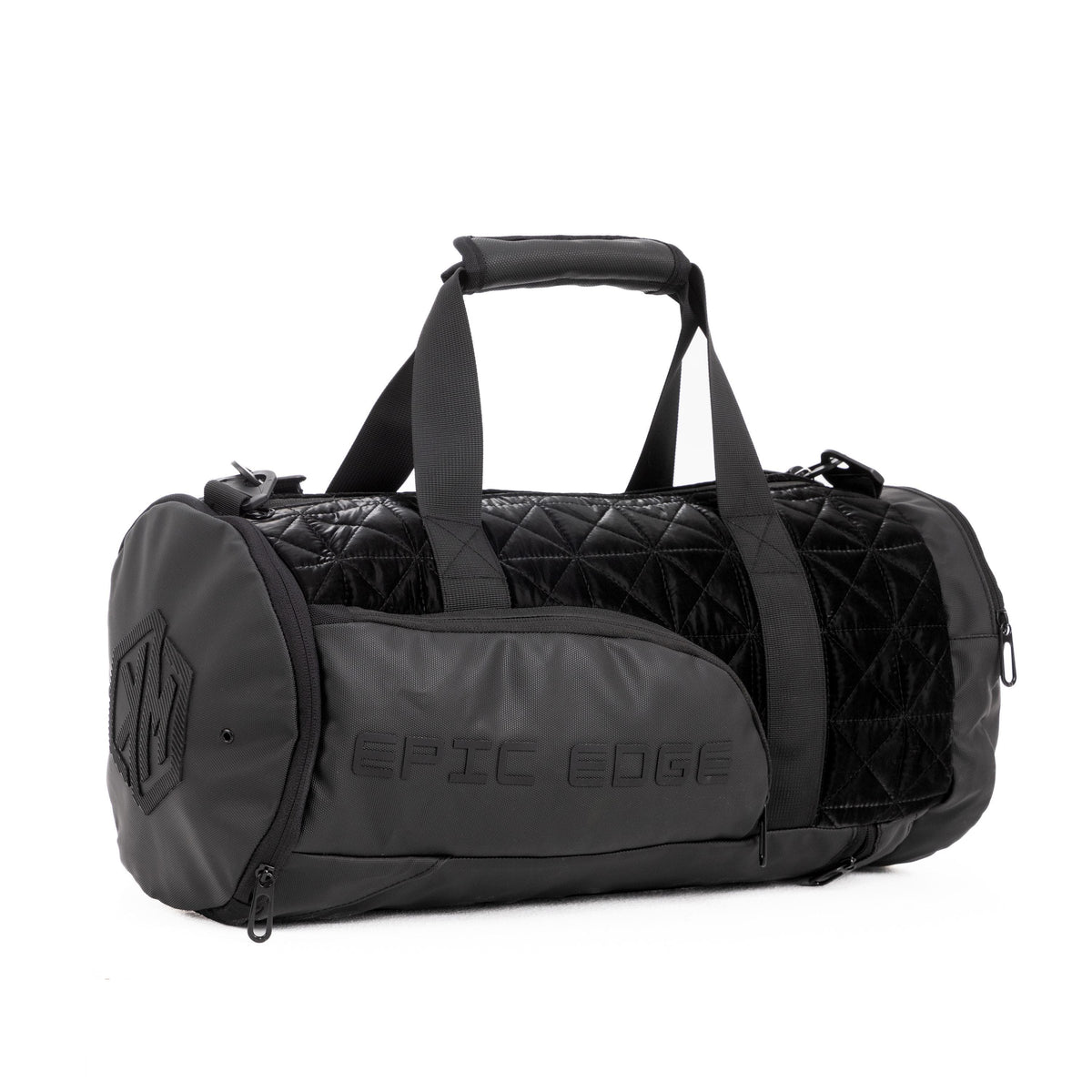 Metallic Black LuxePorter 3-in-1 Sport & Travel Bag by KM Signee – convertible backpack, duffle and shoulder bag, image 16 of 21