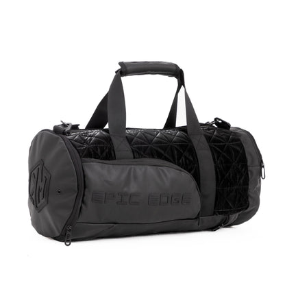 Metallic Black LuxePorter 3-in-1 Sport & Travel Bag by KM Signee – convertible backpack, duffle and shoulder bag, image 16 of 21