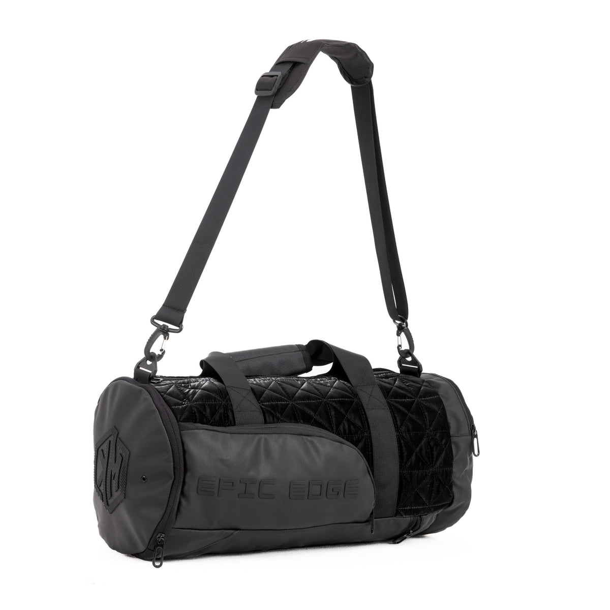 Metallic Black LuxePorter 3-in-1 Sport & Travel Bag by KM Signee – convertible backpack, duffle and shoulder bag, image 15 of 21