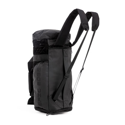 Metallic Black LuxePorter 3-in-1 Sport & Travel Bag by KM Signee – convertible backpack, duffle and shoulder bag, image 12 of 21