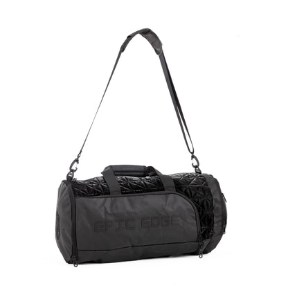 Metallic Black LuxePorter 3-in-1 Sport & Travel Bag by KM Signee – convertible backpack, duffle and shoulder bag, image 6 of 21