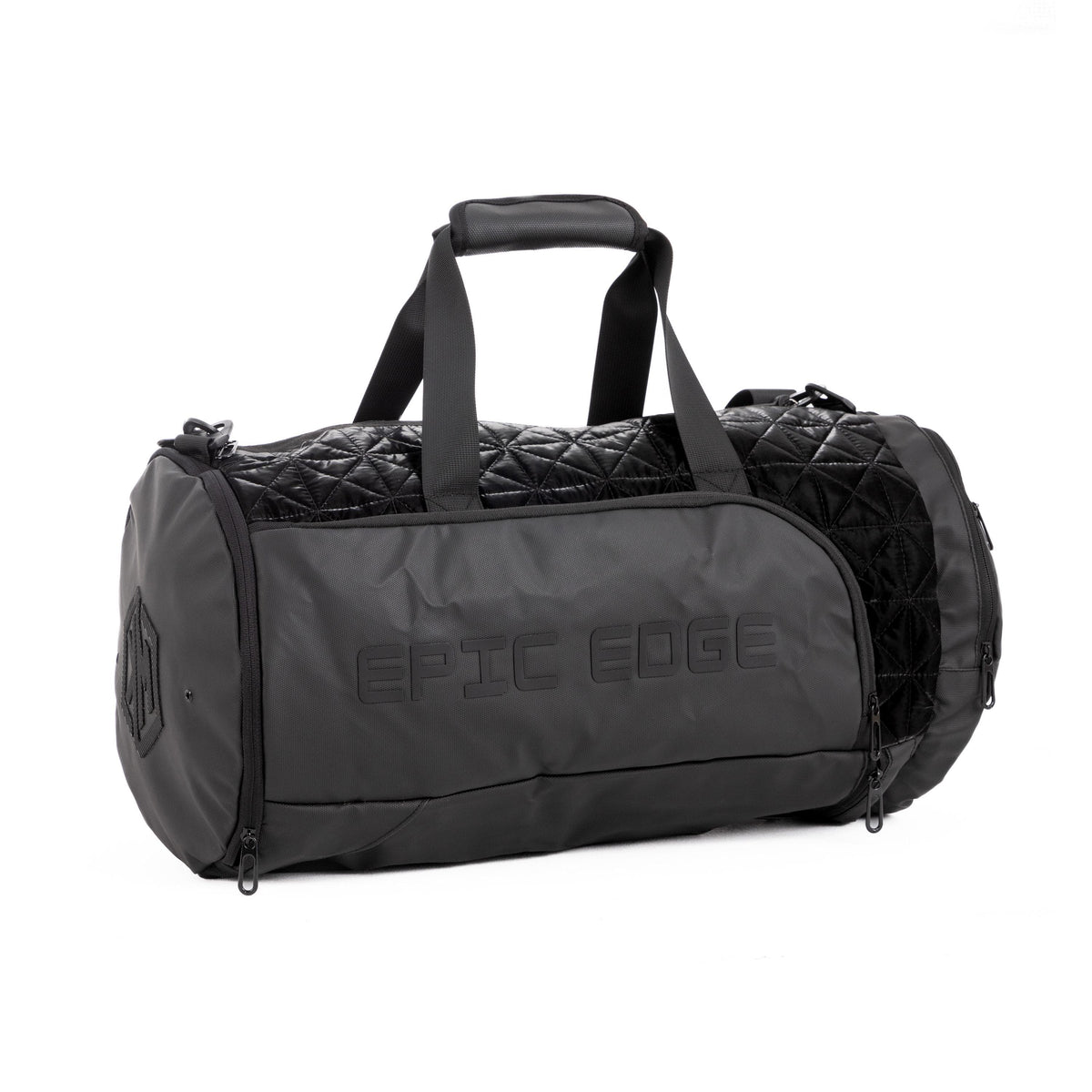 Metallic Black LuxePorter 3-in-1 Sport & Travel Bag by KM Signee – convertible backpack, duffle and shoulder bag, image 5 of 21