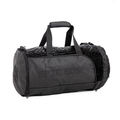 Metallic Black LuxePorter 3-in-1 Sport & Travel Bag by KM Signee – convertible backpack, duffle and shoulder bag, image 5 of 21