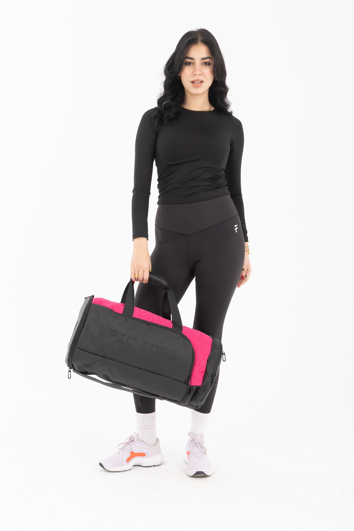 Pink LuxePorter 3-in-1 Sport & Travel Bag by KM Signee – convertible backpack, duffle and shoulder bag, image 1 of 17