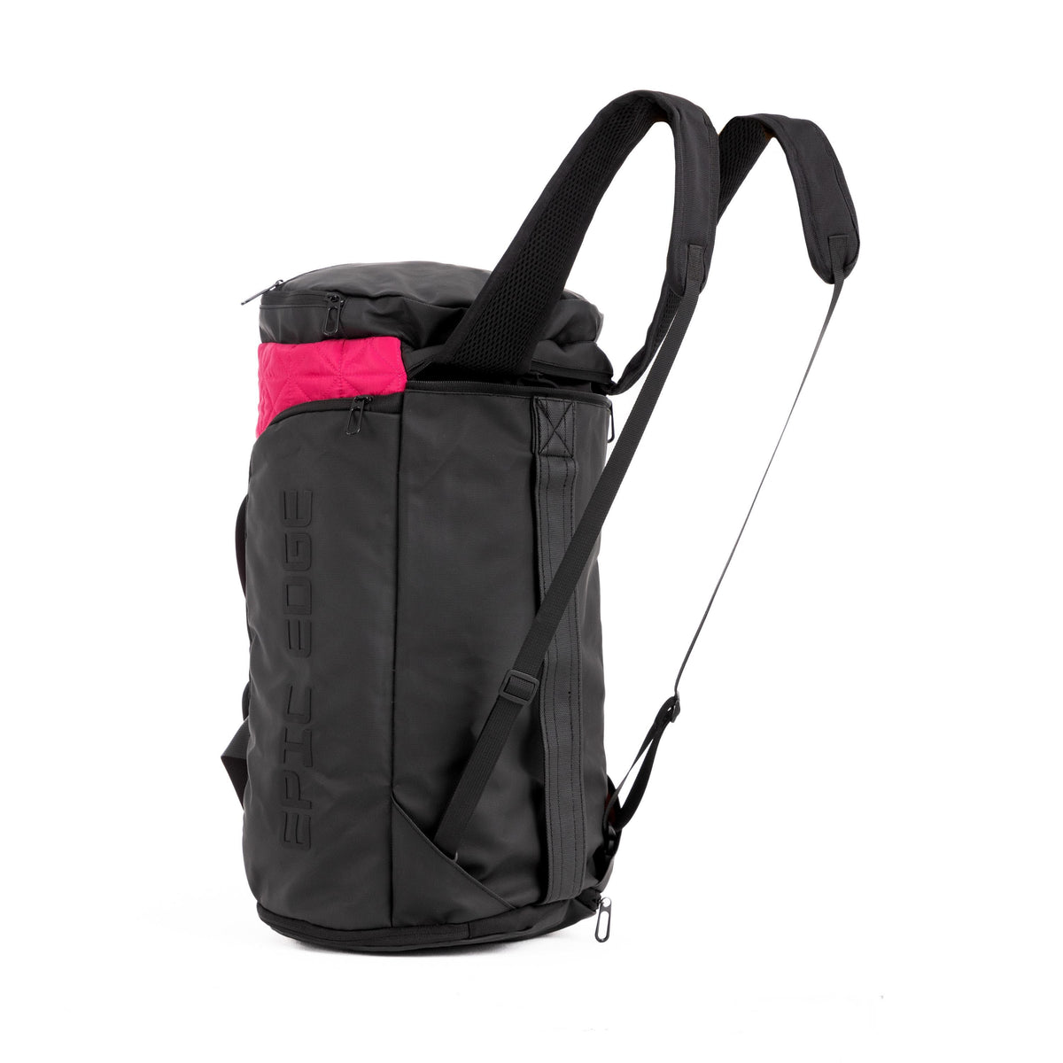 Pink LuxePorter 3-in-1 Sport & Travel Bag by KM Signee – convertible backpack, duffle and shoulder bag, image 5 of 17