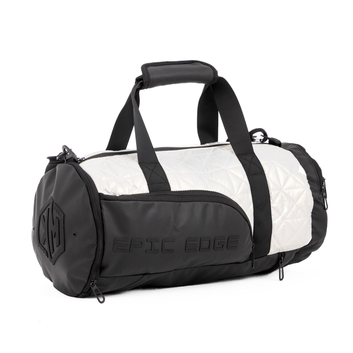 White Pearls LuxePorter 3-in-1 Sport & Travel Bag by KM Signee – convertible backpack, duffle and shoulder bag, image 11 of 16