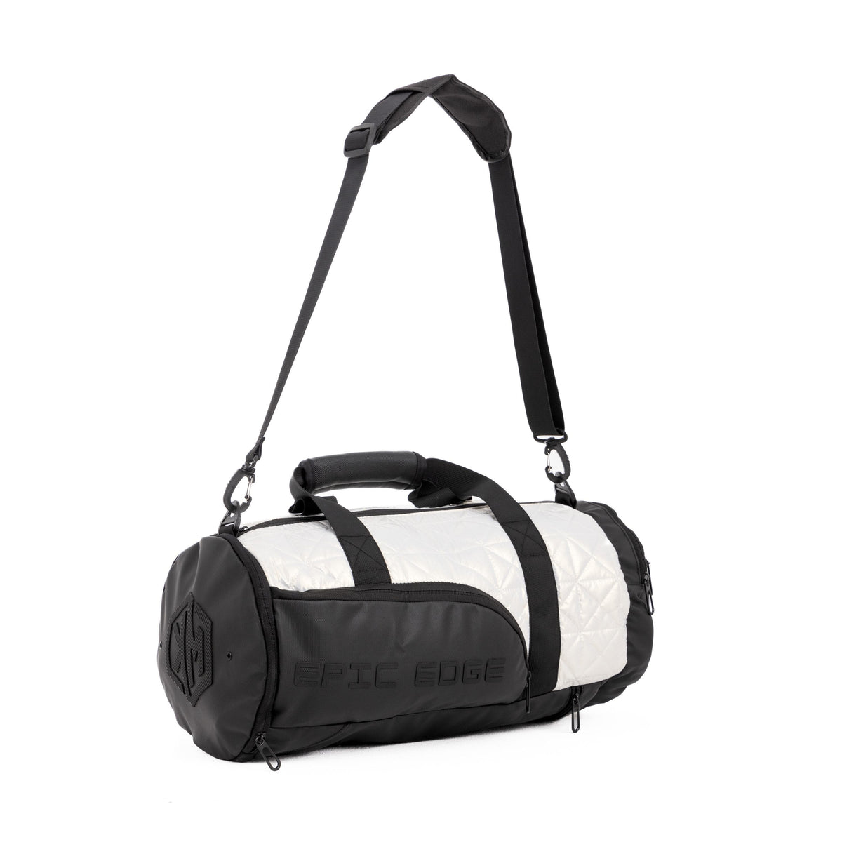 White Pearls LuxePorter 3-in-1 Sport & Travel Bag by KM Signee – convertible backpack, duffle and shoulder bag, image 9 of 16