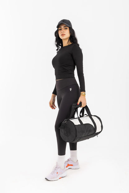 White Pearls LuxePorter 3-in-1 Sport & Travel Bag by KM Signee – convertible backpack, duffle and shoulder bag, image 1 of 16