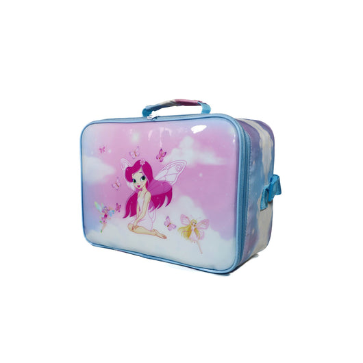 KM Signee Lunch bag Fairy Princess Lunch Bag & Pencil Case Set for Kids, 7 Liter