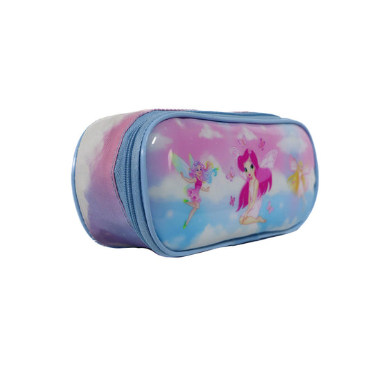 KM Signee Lunch bag Fairy Princess Lunch Bag & Pencil Case Set for Kids, 7 Liter