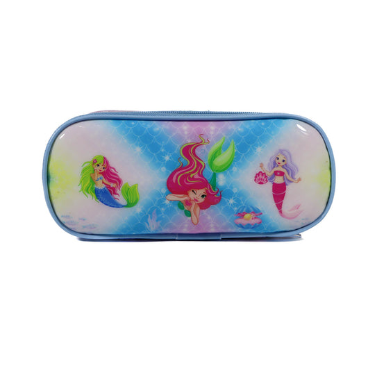 KM Signee Lunch bag Mermaid princess Lunch Bag & Pencil Case Set for Kids, 7 Liter
