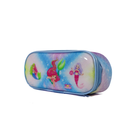 KM Signee Lunch bag Mermaid princess Lunch Bag & Pencil Case Set for Kids, 7 Liter