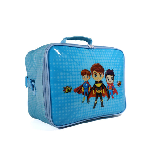 KM Signee Lunch bag Super Heros Lunch Bag & Pencil Case Set for Kids, 7 Liter