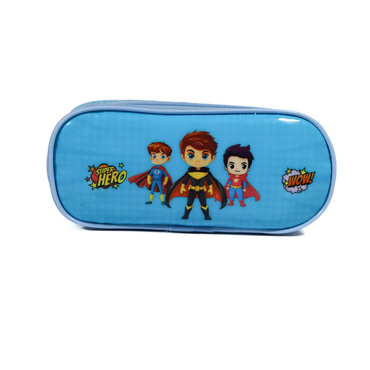 KM Signee Lunch bag Super Heros Lunch Bag & Pencil Case Set for Kids, 7 Liter