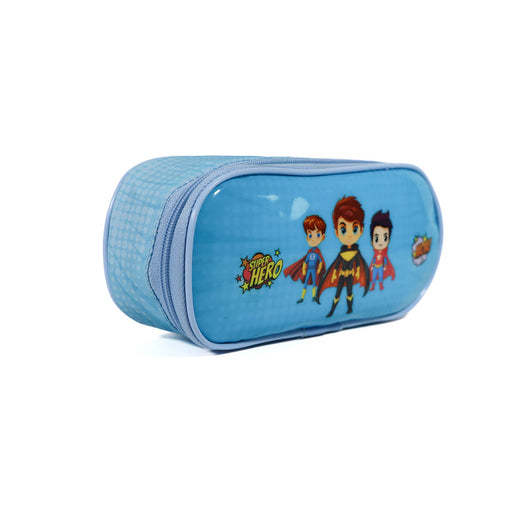 KM Signee Lunch bag Super Heros Lunch Bag & Pencil Case Set for Kids, 7 Liter